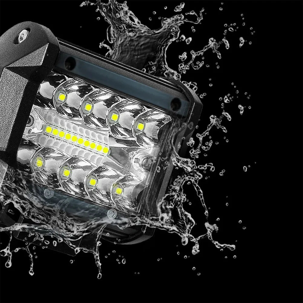 12V 60W LED Light Bar – Off-Road Spot & Flood Combo Work Light for Truck, Car, SUV, ATV, UTV & 4WD Headlight Lighting Accessories