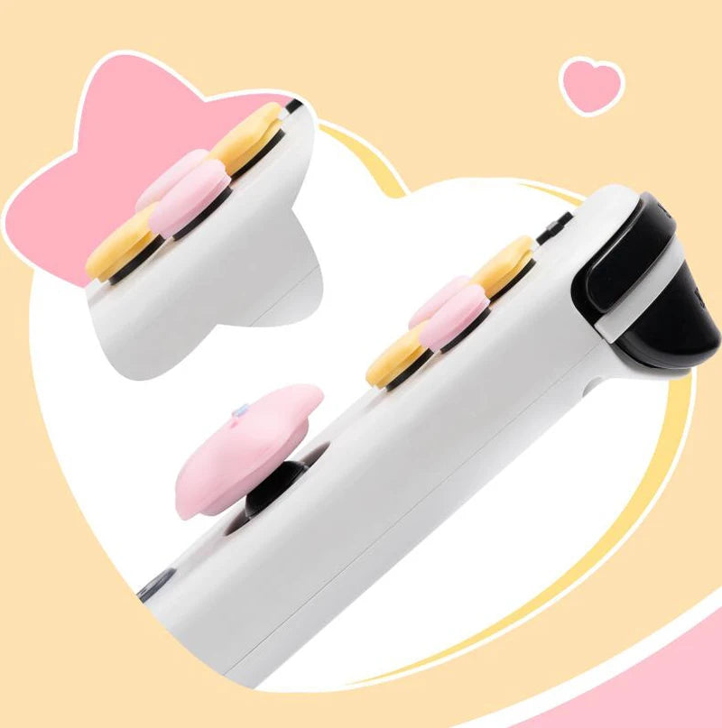 Cute Star Love Silicone Button & Thumb Grip Set for Switch OLED – Soft D-Pad ABXY Key Stick Cover Case