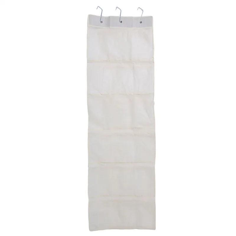 24-Pocket Shoe Organizer Rack – Hanging Space-Saving Storage for Over-the-Door or Behind-Closet Use