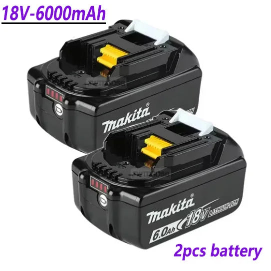 100% Compatible Makita 18V 6000mAh Rechargeable Lithium-Ion Battery – Replacement for BL1860, BL1830, BL1850, BL1860B Tools