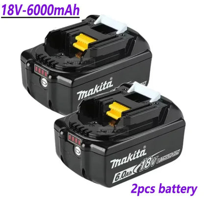 100% Compatible Makita 18V 6000mAh Rechargeable Lithium-Ion Battery – Replacement for BL1860, BL1830, BL1850, BL1860B Tools