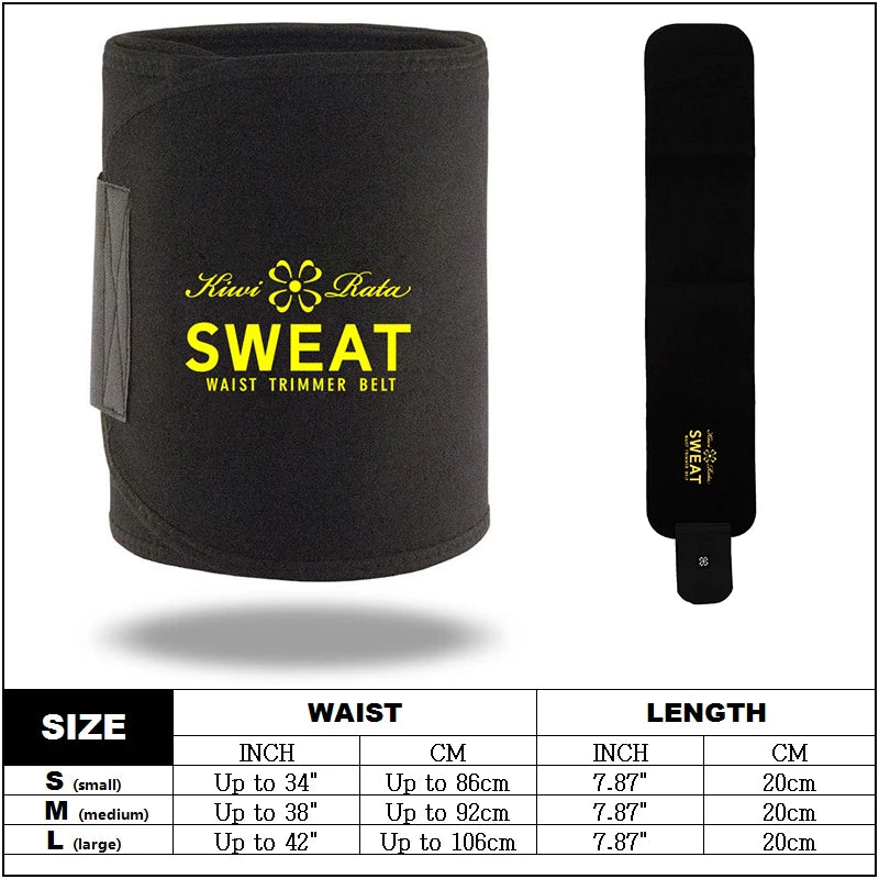 Men’s Waist Trimmer Belt — Neoprene Tummy Control Body Shaper with Sweat Wrap & Lumbar Support