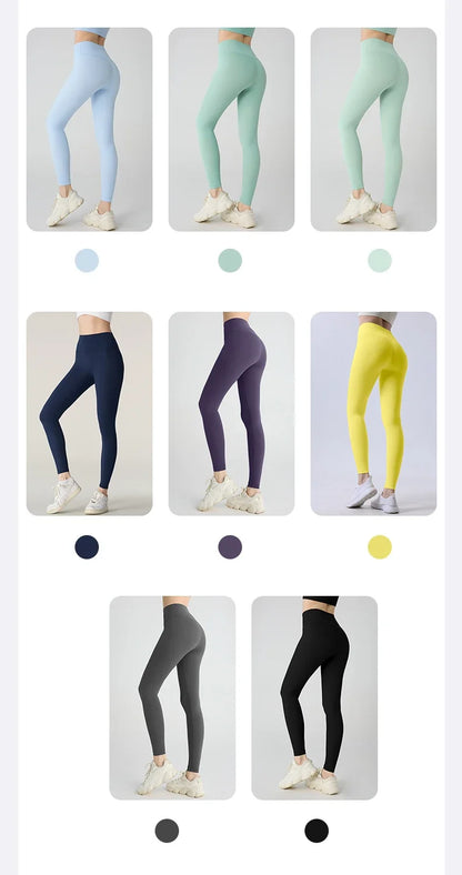 Naked Feeling Yoga Leggings for Women – High-Waisted Hip Lifting Fitness, Running & Cycling Pants