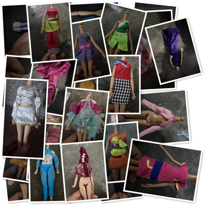 30cm Monster High & Bratz Doll Outfit Set – Handmade Soft Casual Clothing Dress-Up Toy Clothes for Girls