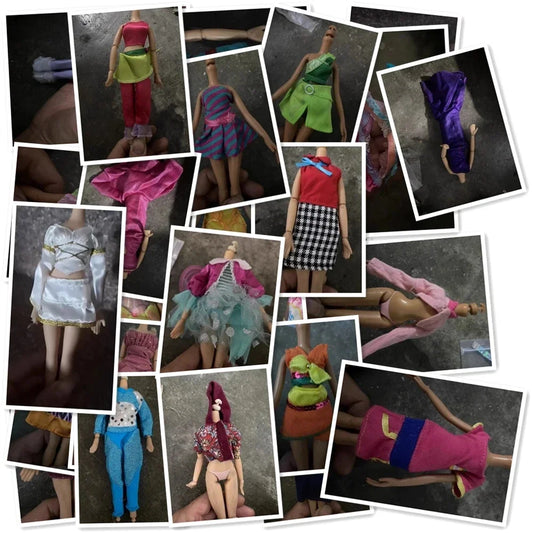 30cm Monster High & Bratz Doll Outfit Set – Handmade Soft Casual Clothing Dress-Up Toy Clothes for Girls