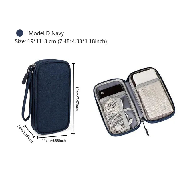Waterproof Travel Cable Organizer Bag – Portable Digital Storage Pouch for Electronic Accessories