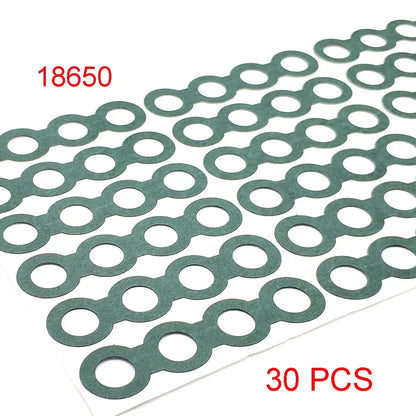 18650/21700/32650 Li-ion Battery Insulation Gasket – Barley Paper Insulating Glue Patch & Electrode Pads for Battery Pack