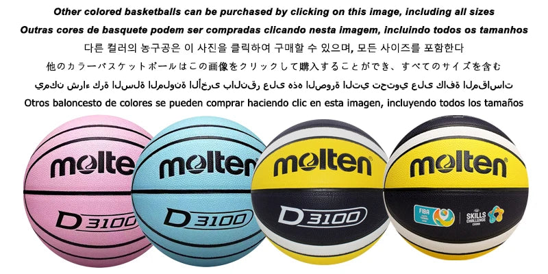 2025 Molten Basketball — Official Size 5/6/7 PU Indoor & Outdoor Ball for Men, Training, Match & Team Games