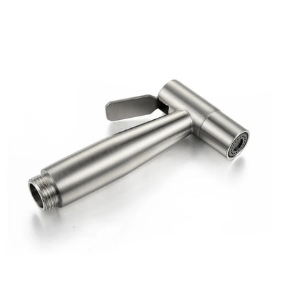 Baokemo Stainless Steel Toilet Spray Gun - Portable Bathroom Cleaning & High-Pressure Flushing Booster for Outdoor Use