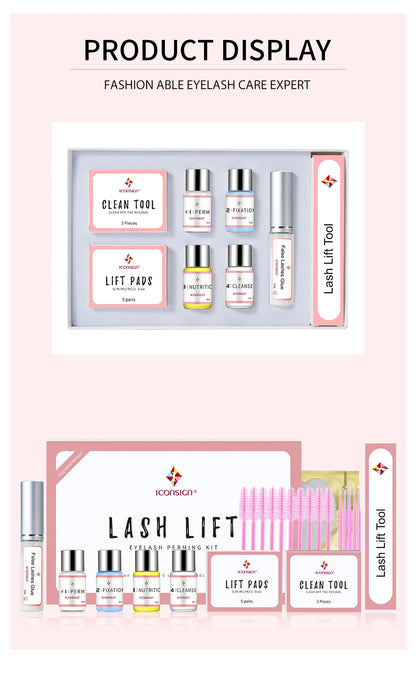 ICONSIGN Lash Lift Kit – Upgrade Version for Eyelashes, Lasts 6-8 Weeks, Calia Perm Enhancer Makeup Tools