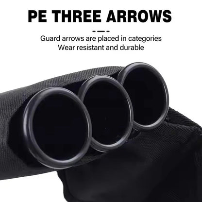 Archery 3-Tube Hip Quiver with Adjustable Belt – Arrow Carry Bag for Hunting & Target Shooting