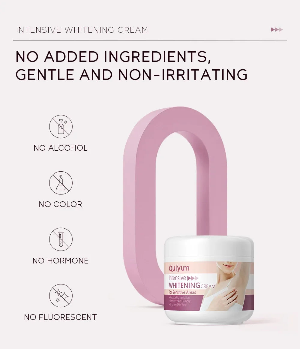Whitening Cream for Dark Skin – Underarm, Armpit & Intimate Area Lightening Moisturizer, Korean Brightening Skincare for Women