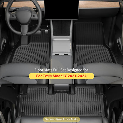 XPE All-Weather Floor Mats for Tesla Model 3/Y (2021-2024) – Waterproof Non-Slip Rubber Trunk Cargo Liner