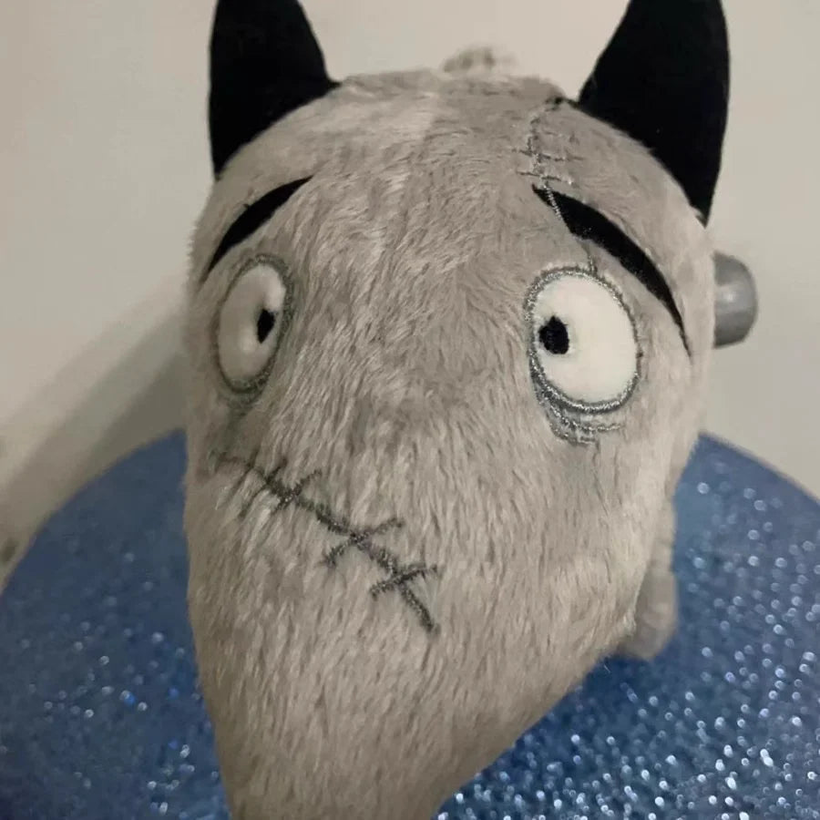 25cm Frankenweenie Sparky Dog Plush Toy – Soft Stuffed Animal Doll for Kids Birthday Gifts, Tim Burton Anime Collectible