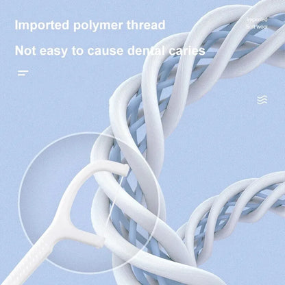 100/300/500PCS Disposable Dental Floss Sticks - Interdental Cleaning for Daily Oral Care, Portable Flosser
