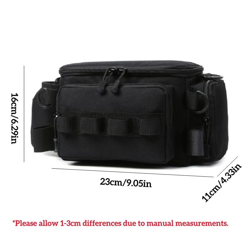 Fishing Tackle Bags Waist Fanny Pack – Utility Storage for Fishing Lures, Line Box | Outdoor Camping Shoulder Crossbody Bag