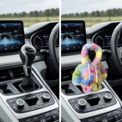 Universal Car Gear Shift Lever Cover – Sweatshirt Style Shifter Knob Hoodie for Car Decoration