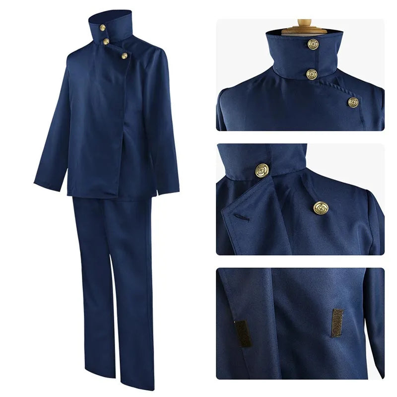 Jujutsu Kaisen Cosplay Costume - Yuji Itadori, Toge Inumaki & Megumi Fushiguro Uniform with Pants for Anime Conventions