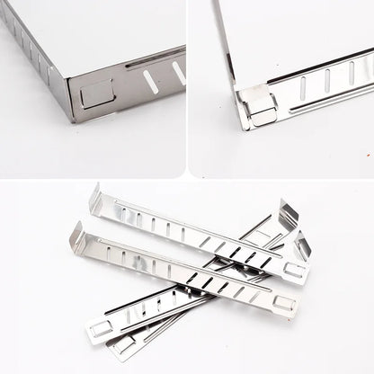 Foldable Stainless Steel Gas Stove Windshield - Portable Outdoor Burner Wind Screen for Camping & Hiking