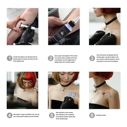 30/120ML Professional Tattoo Stencil Magic Gel – Thermal Copier Transfer Solution & Ink Set