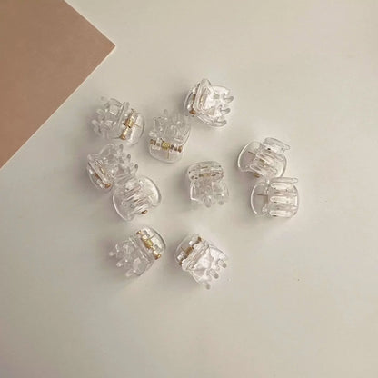 Mini Hair Claw Clips Set - 10-60PCS Plastic Hair Clips for Women & Girls in Black, Brown and Transparent Styles
