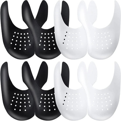 4Pcs Crease Protector & Shoe Head Stretcher - Anti-Crease Sneaker Support & Toe Cap for Wrinkle-Free Shoes