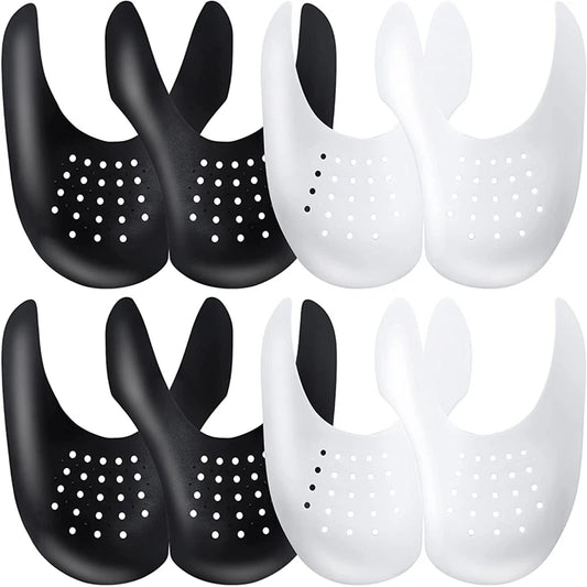 4Pcs Crease Protector & Shoe Head Stretcher - Anti-Crease Sneaker Support & Toe Cap for Wrinkle-Free Shoes