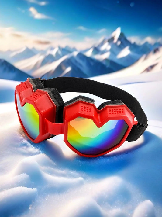 Pair of Love-Shaped Sunglasses – Windproof & UV Protection Ski Goggles
