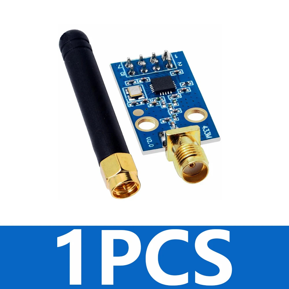 CC1101 Wireless Transceiver Module with SMA Antenna – 315/433/868/915MHz for Arduino