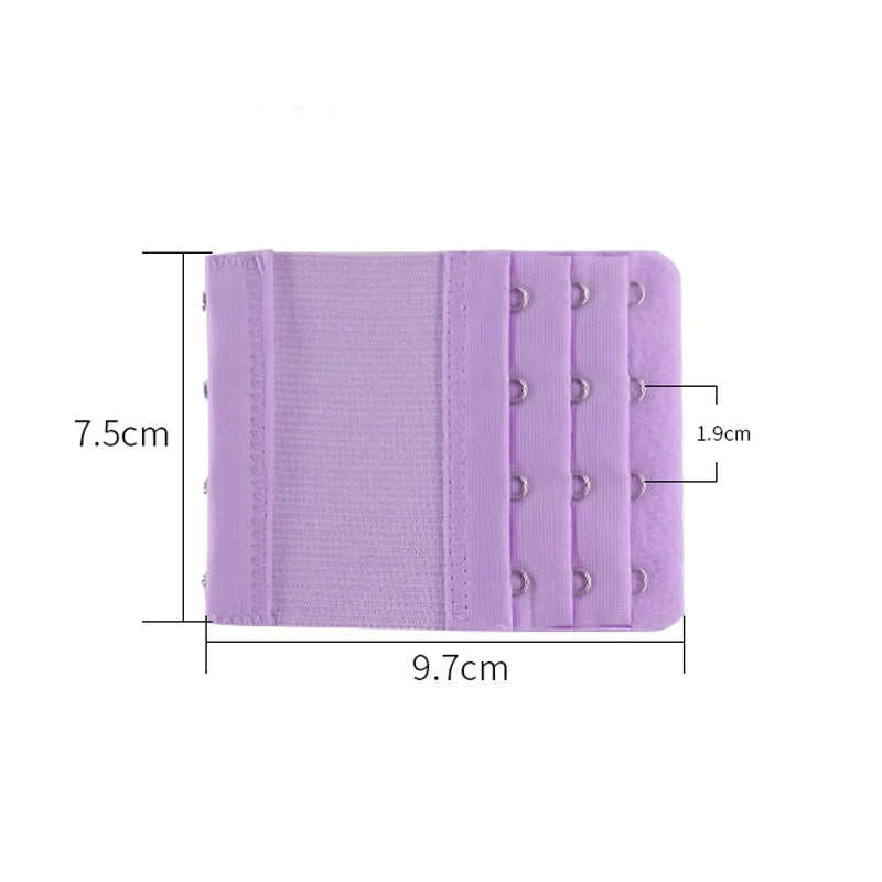 4-Row 4-Hook Bra Extender Set – Adjustable Strap Buckle for Bra Extension, Sewing Tool & Intimates Accessories