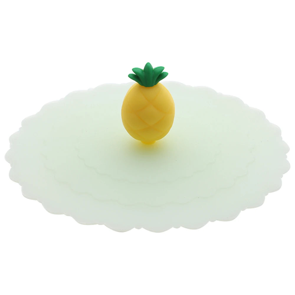 Cartoon 10cm Cute Silicone Cup Cover - Heat-Resistant, Leak-Proof, Dustproof Sealed Lid for Tea Cups