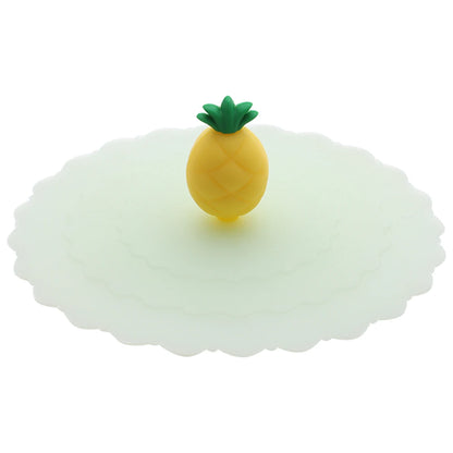 Cartoon 10cm Cute Silicone Cup Cover - Heat-Resistant, Leak-Proof, Dustproof Sealed Lid for Tea Cups