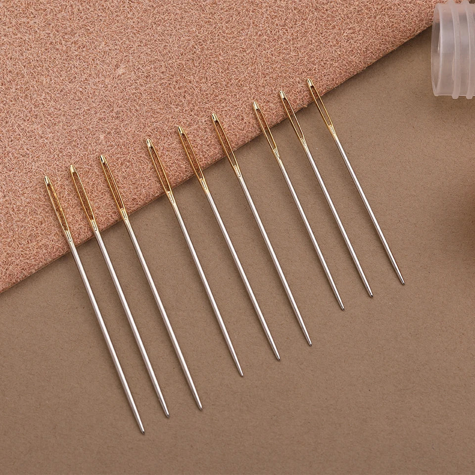 KRABALL Hand Bookbinding Tools Kit — 33/41/49pcs DIY Craft Supplies with Paper Awl, Steel Curved Needles, Ruler & Wax Thread