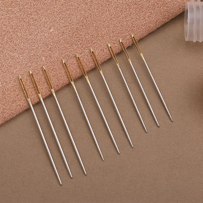 KRABALL Hand Bookbinding Tools Kit — 33/41/49pcs DIY Craft Supplies with Paper Awl, Steel Curved Needles, Ruler & Wax Thread