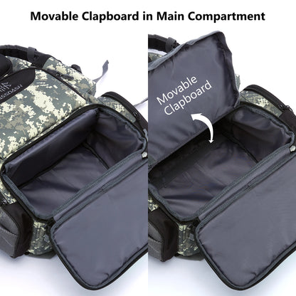 Bassdash Tactical Fishing Tackle Backpack – Lightweight Multifunctional Tackle Bag with Storage Boxes