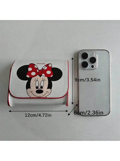 Disney Anime Square Shoulder Bag – Kawaii Mickey & Donald Duck Cartoon Messenger Tote Backpack Fashion Bag for Kids & Adults