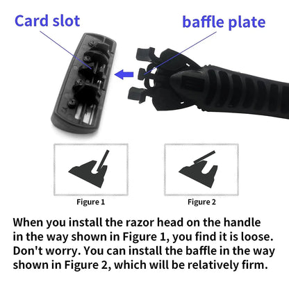 3-Layer Stainless Steel Manual Razor for Men – Washable Travel & Home Shaver for Daily Face Care
