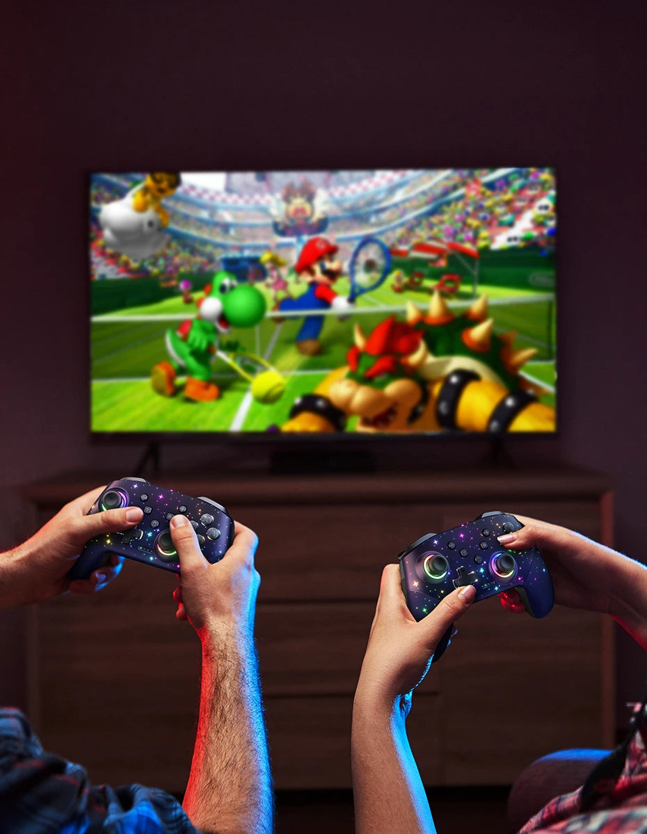 LED Star Wireless Pro Controller for Nintendo Switch, Switch Lite & OLED – Multi-Platform Bluetooth Controller for Windows, iOS & Android