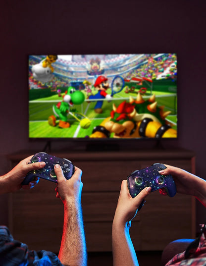 LED Star Wireless Pro Controller for Nintendo Switch, Switch Lite & OLED – Multi-Platform Bluetooth Controller for Windows, iOS & Android