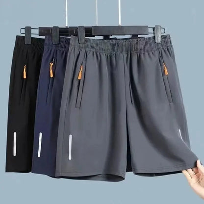 Men's Summer Sports Shorts - Quick-Dry Breathable Ice Silk Running Gym & Beach Shorts
