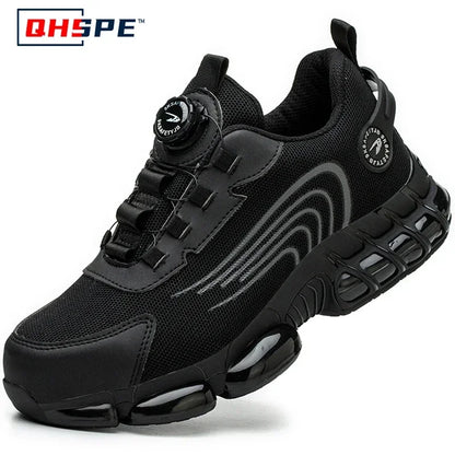 Rotating Button Safety Shoes for Men – Anti-Smash, Anti-Puncture Work & Security Protective Boots, Fashion Sport Design