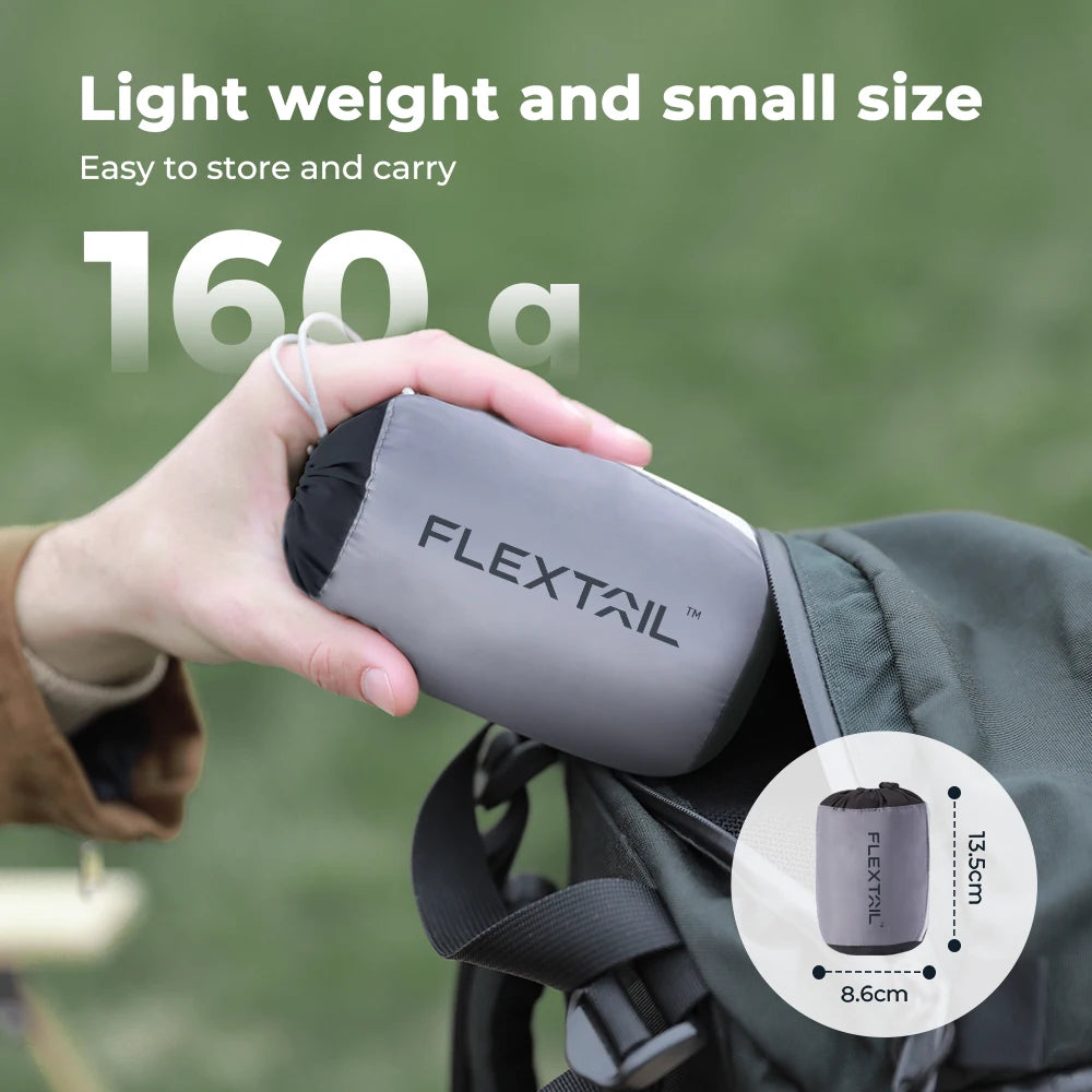 FLEXTAIL ZERO PILLOW SE - Inflatable Camping Pillow, Ergonomic Travel & Home Pillow, Lightweight & Washable