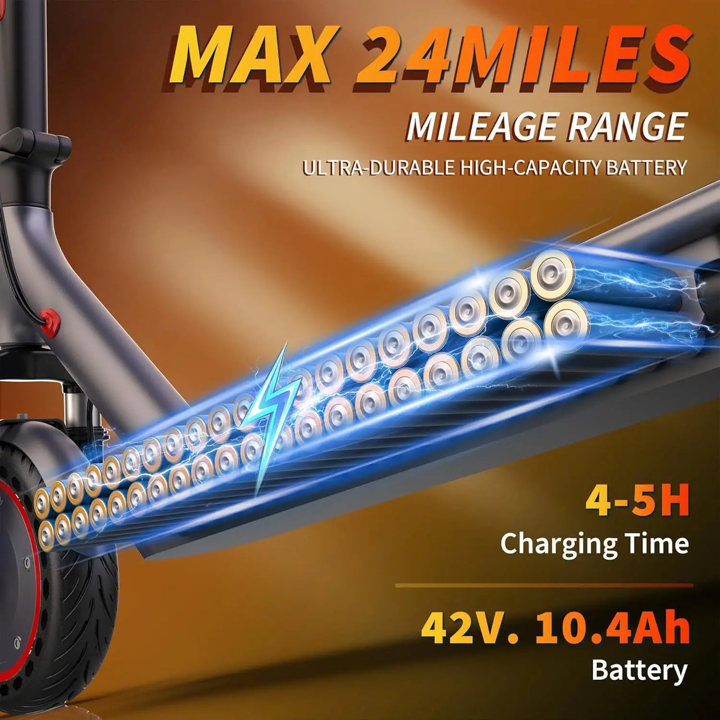 2026 Electric Scooter for Adults - 500W Motor, 22MPH, 24-Mile Range, Foldable with APP Control