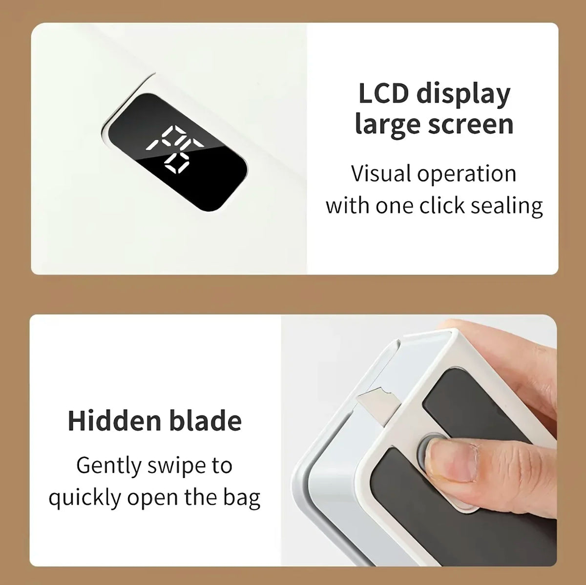 Mini Rechargeable Bag Sealer - Portable Handheld Heat Sealing Machine for Food Storage & Packaging