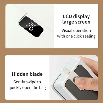 Mini Rechargeable Bag Sealer - Portable Handheld Heat Sealing Machine for Food Storage & Packaging