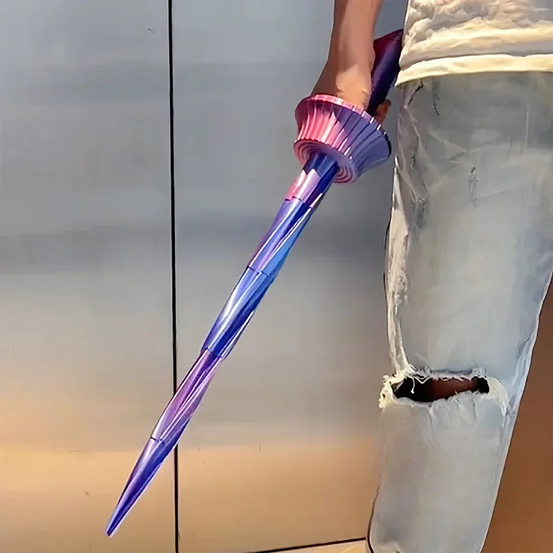 3D Gravity Telescopic Samurai Sword – Spiral Toy for Stress Relief, Cosplay, Gifts & Home Decor