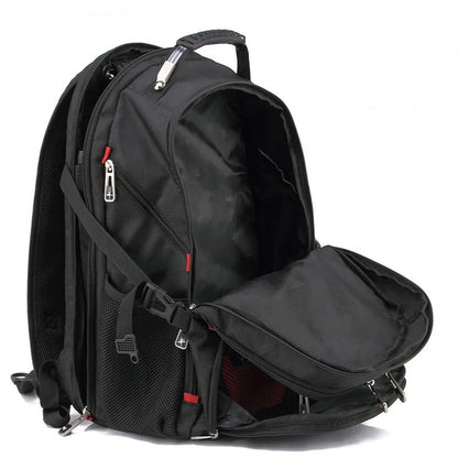 Swiss Multifunctional 17 Inch Laptop Backpack – Durable Travel Bag with USB Charging Port, Water-Resistant College Bookbag