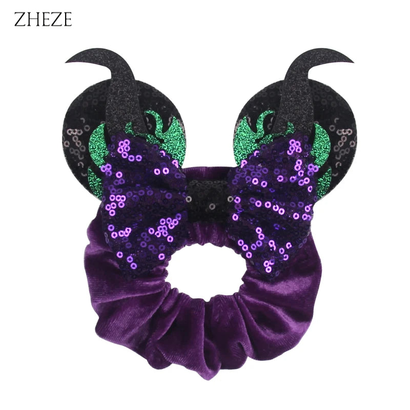 Velvet Mouse Scrunchies - Cute Elastic Ponytail Holders & Hair Accessories for Girls