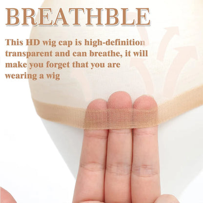 20-100PCS HD Wig Caps for Women – Thin Invisible Stocking Caps for Wigs, Breathable and Stretchable Wig Caps
