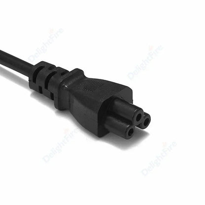 US Plug Power Cord – 3 Pin Prong C5 Cloverleaf Cable, 1.2m/4ft for AC Adapters, Laptop & Notebook